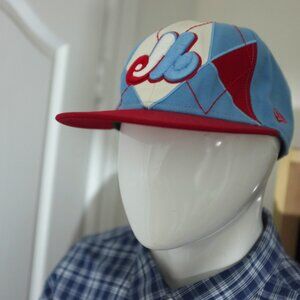 COPY - Montreal Expos Baseball Cap 7 1/8 Wool Fitted Hat New Era 59Fifty Cooper…